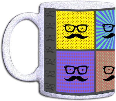 25% OFF on Shopkeeda Mustache Ceramic Mug 350 ml 25% OFF on Shopkeeda Mustache Ceramic Mug 350 ml