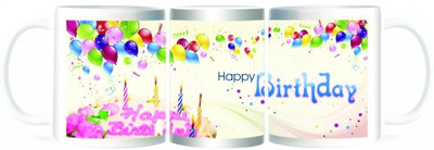 50% OFF on Refeel Gifts Happy Birthday Ceramic Mug 325 ml 50% OFF on Refeel Gifts Happy Birthday Ceramic Mug 325 ml