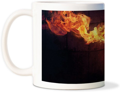 75% OFF on AMY Beauty Girl Fire Flamecoffee Ceramic Mug
