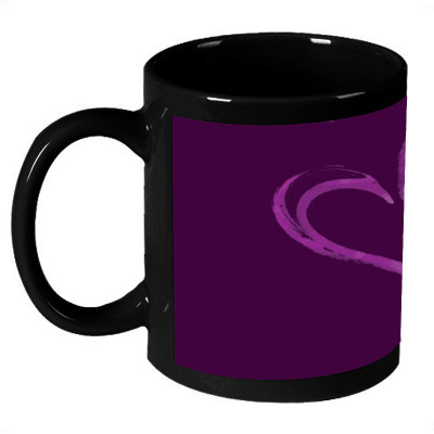 70% OFF on AMY Cute Simple Purple Heart Coffee Ceramic Mug 325 ml
