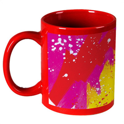 56% OFF on AMY Bright Colors Happy Holi Abstrack Art Red Ceramic Mug 325 ml 56% OFF on AMY Bright Colors Happy Holi Abstrack Art Red Ceramic Mug 325 ml