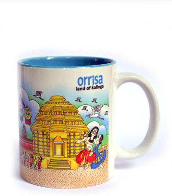 40% OFF on Indiavibes Coffee & Tea Orrisa Theme Printed Ceramic Ceramic Mug