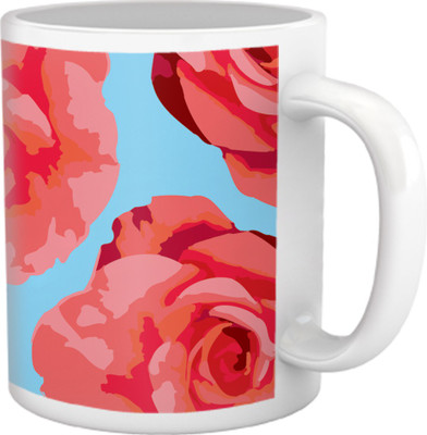 50% OFF on Tiedribbons Shy Shine_Geometric Multicolor_ Beautiful Pattern Ceramic Mug 325 ml