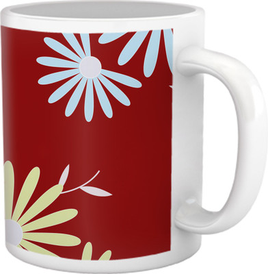 50% OFF on Tiedribbons Shy Shine_Geometric Multicolor_ Sleep Pattern Ceramic Mug 325 ml