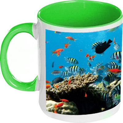 58% OFF on AMY Colorful Aquarium Inside Green Coffee Ceramic Mug 58% OFF on AMY Colorful Aquarium Inside Green Coffee Ceramic Mug