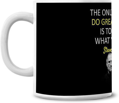 50% OFF on Lovely Collection Steve Jobs Inspirational Qoute Ceramic Mug