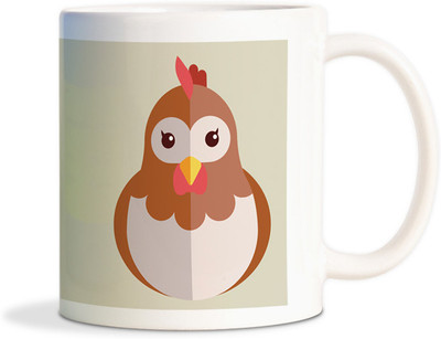 81% OFF on AMY Cute Hen Coffee Ceramic Mug 450 ml