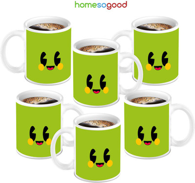 49% OFF on HomeSoGood Funny Designed Coffee 6 Mugs Ceramic Mug 280 ml, Pack of 6 49% OFF on HomeSoGood Funny Designed Coffee 6 Mugs Ceramic Mug 280 ml, Pack of 6