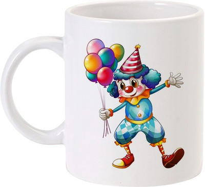 40% OFF on Lolprint Clown Holding Balloons Ceramic Mug 325 ml 40% OFF on Lolprint Clown Holding Balloons Ceramic Mug 325 ml