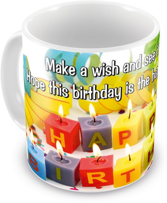 10% OFF on Everyday Gifts Happy Birthday Gift For Make A Wish Ceramic Mug