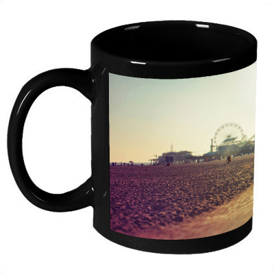 61% OFF on AMY Two People Bicycling Ceramic Mug 325 ml