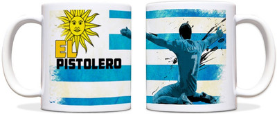 60% OFF on ShopMantra Luis Suarez Uruguay Football Black Ceramic Mug 300 ml