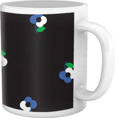 60% OFF on Tiedribbons Shy Shine_Geometric Flower _ Pattern Ceramic Mug 325 ml