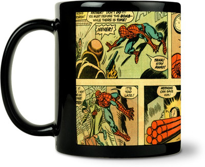 36% OFF on ShopMantra Spiderman In Action Comic Ceramic Mug 300 ml
