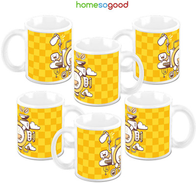 49% OFF on Homesogood The Coffee Machine Pack Of 6 Ceramic Mug 325 ml, Pack of 6 49% OFF on Homesogood The Coffee Machine Pack Of 6 Ceramic Mug 325 ml, Pack of 6