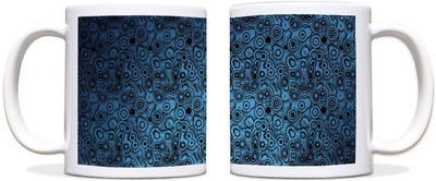 60% OFF on ShopMantra Printted Pattern Art Work Black Ceramic Mug 300 ml