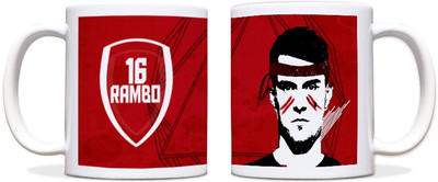 60% OFF on ShopMantra Aaron Ramsey Footballer Black Ceramic Mug 300 ml