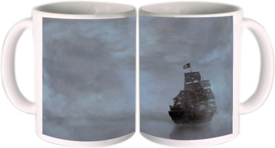25% OFF on Shopkeeda Ship Alone In Sea Ceramic Mug 350 ml