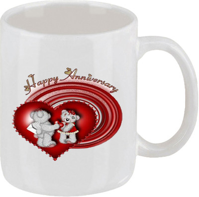 16% OFF on Ellicon 36 Happy Anniversary Ceramic Mug