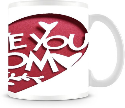 73% OFF on Jupiter09 I Love My Mom Coffee Ceramic Mug 300 ml