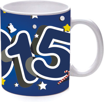 45% OFF on Printland New Year Star Ceramic Mug