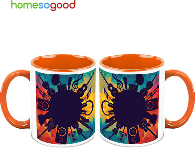 37% OFF on HomeSoGood The Nucleus Of Music 2 Mugs Ceramic Mug 325 ml, Pack of 2 37% OFF on HomeSoGood The Nucleus Of Music 2 Mugs Ceramic Mug 325 ml, Pack of 2