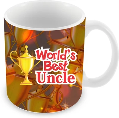 26% OFF on Everyday Gifts World's Best Uncle Ceramic Mug 325 ml