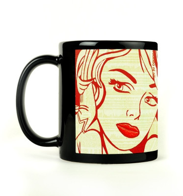 68% OFF on Shoprock Abstract Girl Ceramic Mug 450 ml