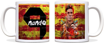 60% OFF on ShopMantra Fernando Torres Spain Football Black Ceramic Mug 300 ml