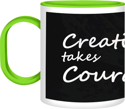 41% OFF on Refeel Gifts Creativity Takes Courage Unbreakable Plastic Mug 325 ml