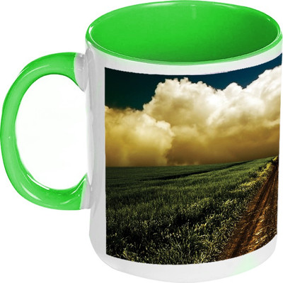 41% OFF on AMY Grassfield Clouds Inside Green Coffee Ceramic Mug