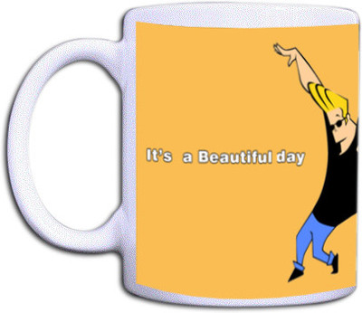 25% OFF on Shopkeeda Jonny Bravo Printed Ceramic Mug 350 ml