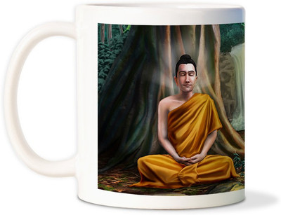 83% OFF on AMY BUDDHA MEDITATION GOD COFFEE Ceramic Mug