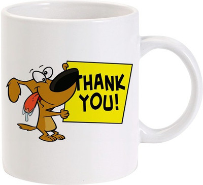 50% OFF on Lolprint Thank You Dog Ceramic Mug 325 ml 50% OFF on Lolprint Thank You Dog Ceramic Mug 325 ml