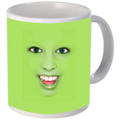 Snoogg Horror face print Ceramic Mug Snoogg Horror face print Ceramic Mug