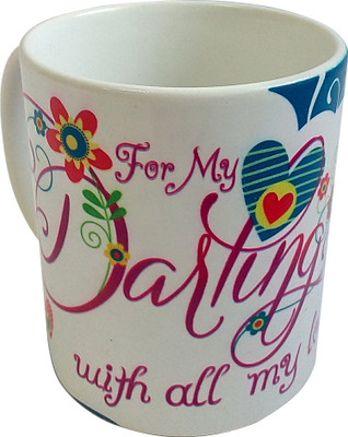 23% OFF on Aadi Shakti For My Darling Coffee Ceramic Mug
