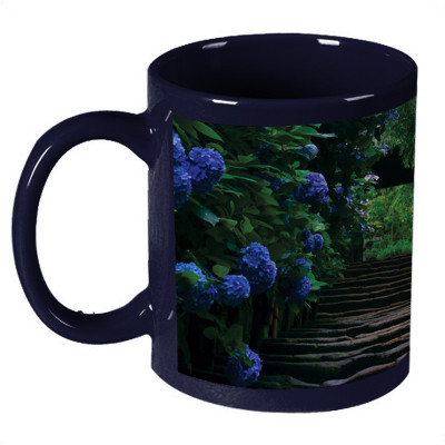 56% OFF on Amy Nature Blue Flowers Dark Blue Ceramic Mug 330 ml 56% OFF on Amy Nature Blue Flowers Dark Blue Ceramic Mug 330 ml