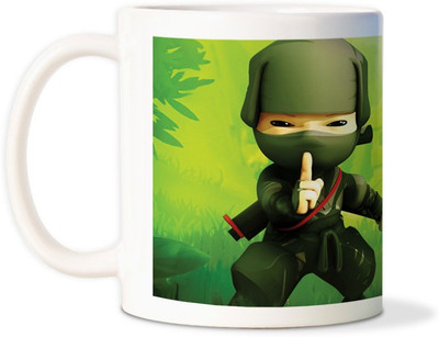 75% OFF on AMY Mini Ninjas Cartooncoffee Ceramic Mug