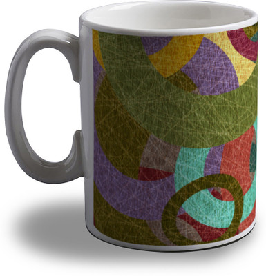 Artifa Colorful Rings Porcelain, Ceramic Mug 350 ml Artifa Colorful Rings Porcelain, Ceramic Mug 350 ml