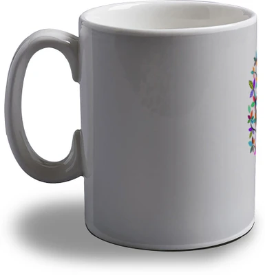 15% OFF on Artifa Peacock On Tree Colorful Porcelain, Ceramic Mug 350 ml