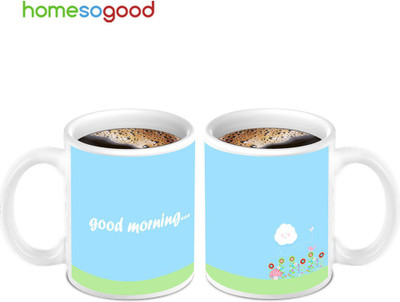 45% OFF on HomeSoGood Lovely Good Morning Coffee 2 Mugs Ceramic Mug 280 ml, Pack of 2 45% OFF on HomeSoGood Lovely Good Morning Coffee 2 Mugs Ceramic Mug 280 ml, Pack of 2