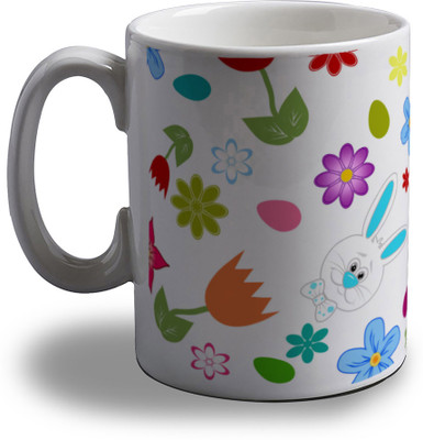 12% OFF on Artifa Bunny And Flowers Porcelain, Ceramic Mug 350 ml 12% OFF on Artifa Bunny And Flowers Porcelain, Ceramic Mug 350 ml