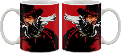 Artifa Man With Hat Shooting Porcelain, Ceramic Mug 350 ml
