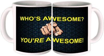 25% OFF on Shopkeeda Who's Awesome Ceramic Mug 350 ml