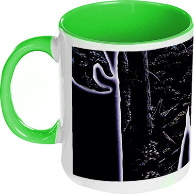 58% OFF on AMY Friday The Thirteen Inside Green Coffee Ceramic Mug 325 ml