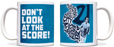 60% OFF on ShopMantra David Silva Man City Black Ceramic Mug 300 ml