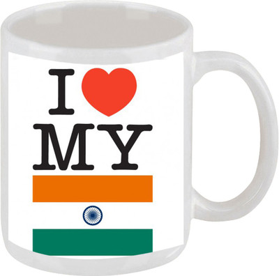 28% OFF on Ellicon E183 I Love My India Ceramic Mug 325 ml 28% OFF on Ellicon E183 I Love My India Ceramic Mug 325 ml