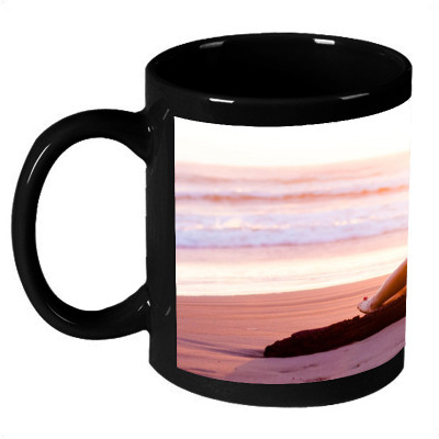 61% OFF on AMY Alone Girl Sittting on The Beach Ceramic Mug 325 ml 61% OFF on AMY Alone Girl Sittting on The Beach Ceramic Mug 325 ml