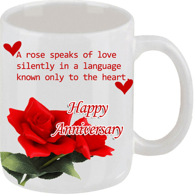 16% OFF on Ellicon 78 Happy Anniversay Ceramic Mug