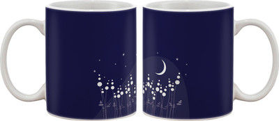 15% OFF on Artifa Moon In Night Porcelain, Ceramic Mug 350 ml